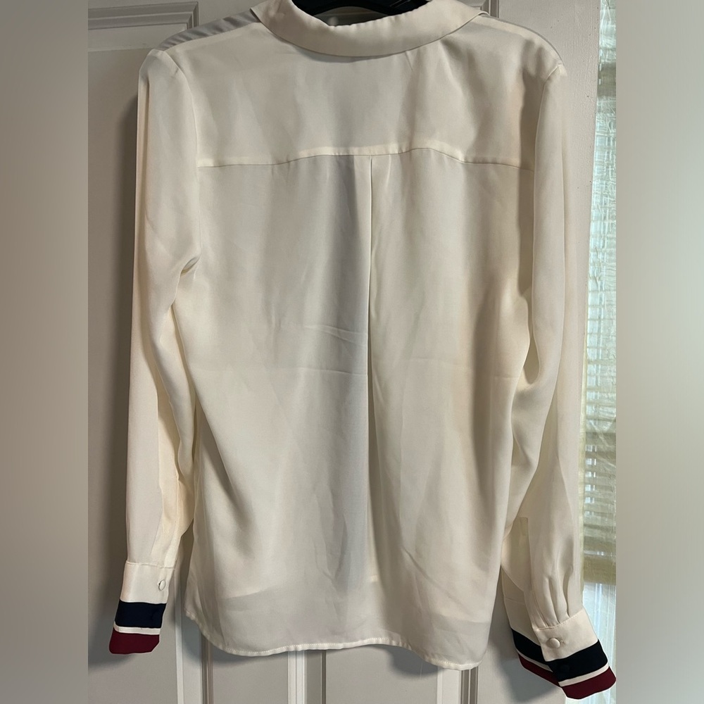 The Limited Cream Blouse with Black and Red Accents - Picture 2 of 6